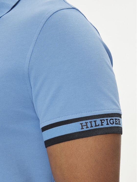 Tommy Hilfiger Tommy Hilfiger Polo Monotype MW0MW34737 Plava Slim Fit