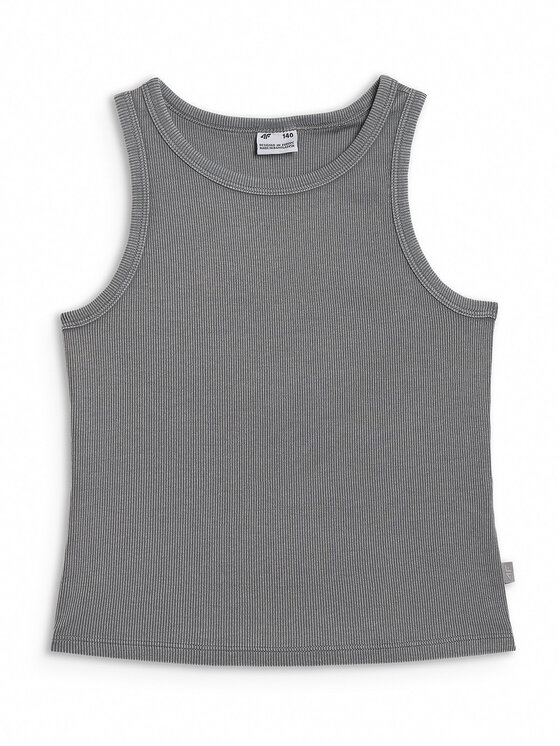4F 4F Tank top SUMMER SPLASH Szary Slim Fit