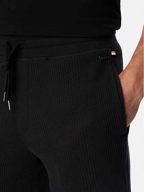 BOSS BOSS Szorty sportowe Structure 50540581 Czarny Regular Fit