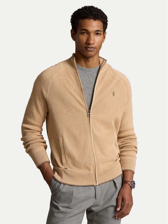 Polo Ralph Lauren Polo Ralph Lauren Kardiganas 710941093002 Smėlio Regular Fit