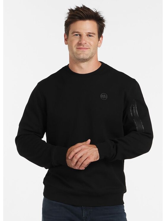 PITBULL PITBULL Bluza Seahill Czarny Regular Fit