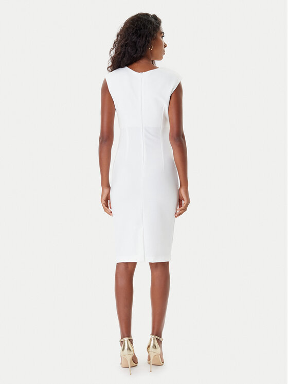 Rinascimento Rinascimento Kokteilinė suknelė CFC0125332003 Écru Slim Fit