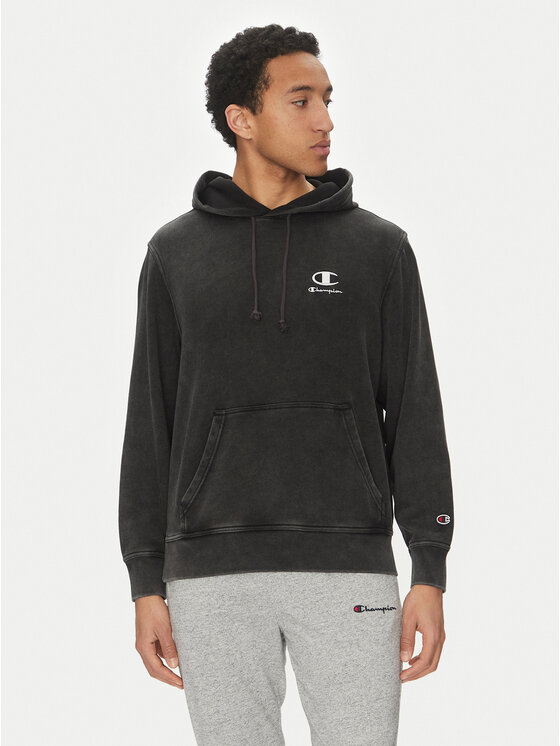 Champion Champion Pulóver 221176 Fekete Regular Fit