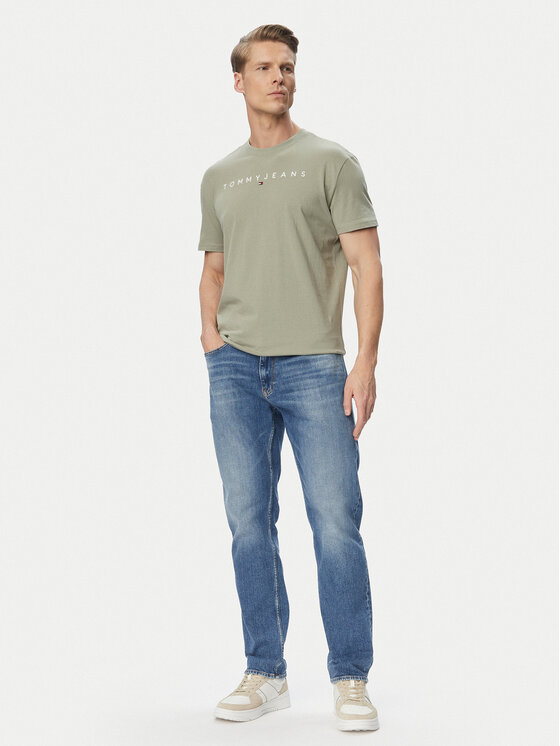 Tommy Jeans Tommy Jeans T-krekls DM0DM20744 Zaļš Regular Fit
