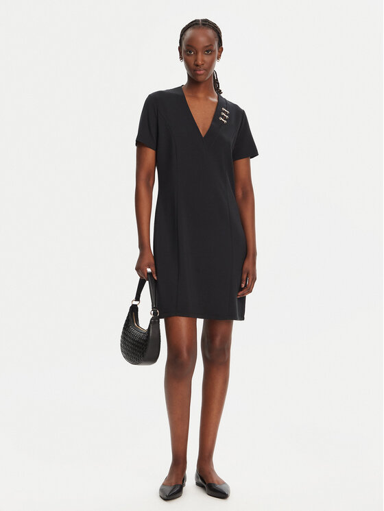 Liu Jo Sport Liu Jo Sport Každodenní šaty TA5290 J4869 Černá Regular Fit