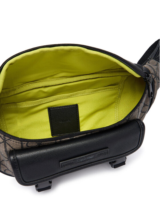 Calvin Klein Calvin Klein Torbica za okrog pasu﻿ Mixed Emblem Aop LV04D3382G Bež