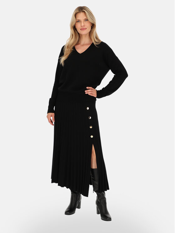 L’AF L’AF Spódnica maxi Aura Czarny Regular Fit