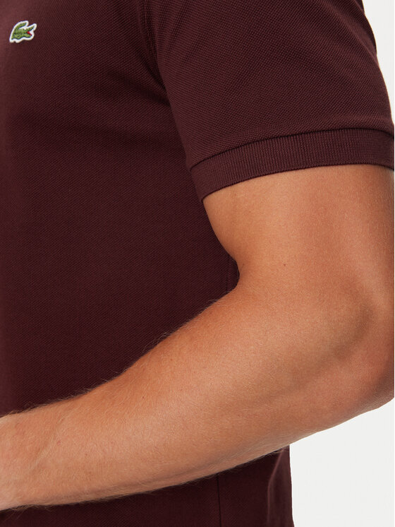 Lacoste Lacoste Polo PH4012 Bordowy Slim Fit
