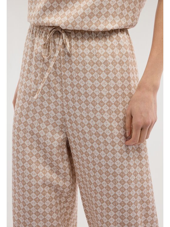 Trussardi Trussardi Spodnie materiałowe P271A102395N0LB Kremowy Over Fit