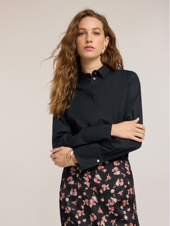 Motivi Motivi Camicia 5082Q001005N033 Nero Regular Fit