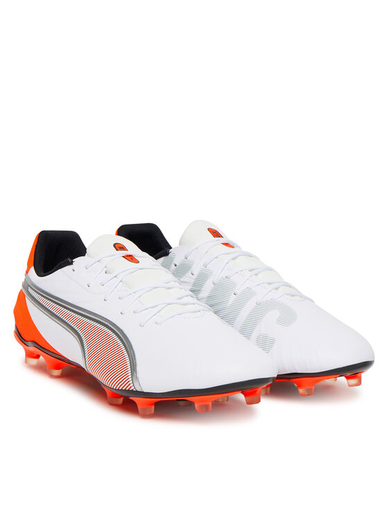Puma Puma Čevlji za nagomet King Match Fg/Ag 108832 01 Bela