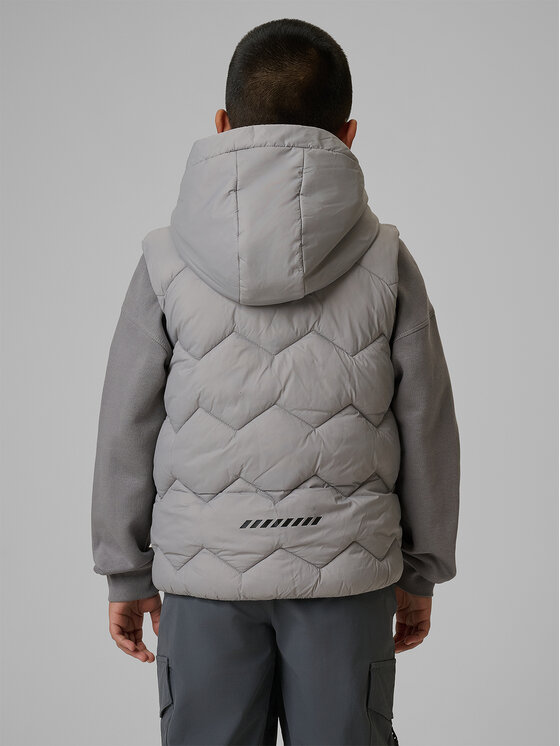 4F 4F Kamizelka OUTERWEAR Szary Regular Fit