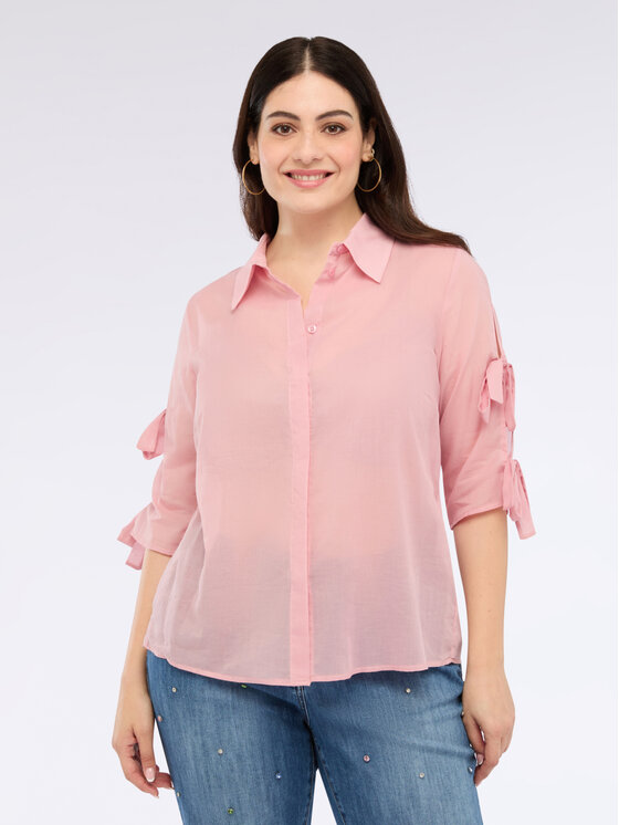 Fiorella Rubino Fiorella Rubino Camicia 5012T001411N006 Rosa A-Line Fit