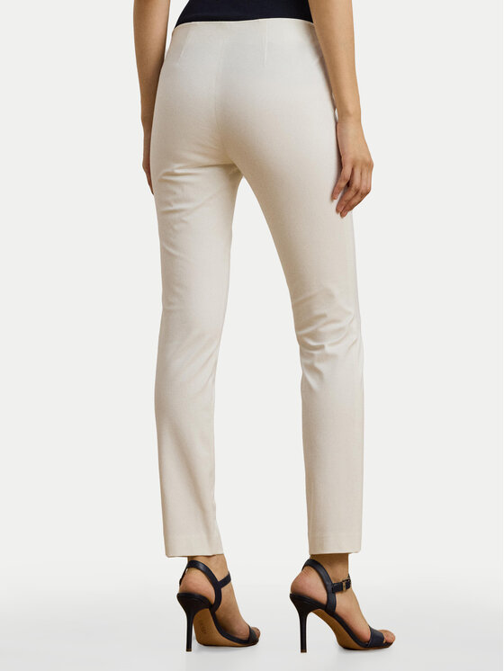 LAUREN RALPH LAUREN LAUREN RALPH LAUREN Hlače iz tkanine 200631310013 Bela Slim Fit