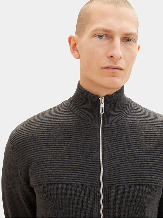 Tom Tailor Tom Tailor Sweter 1038317 Szary Regular Fit