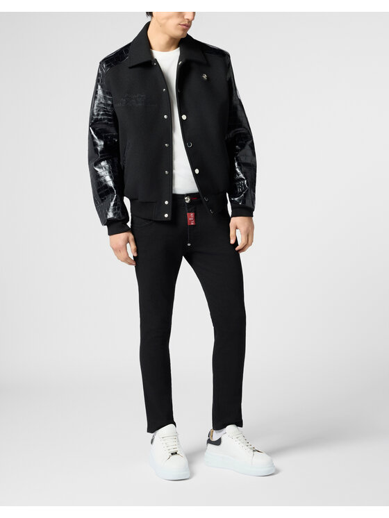 PHILIPP PLEIN PHILIPP PLEIN Kurtka puchowa 30572 Czarny Regular Fit