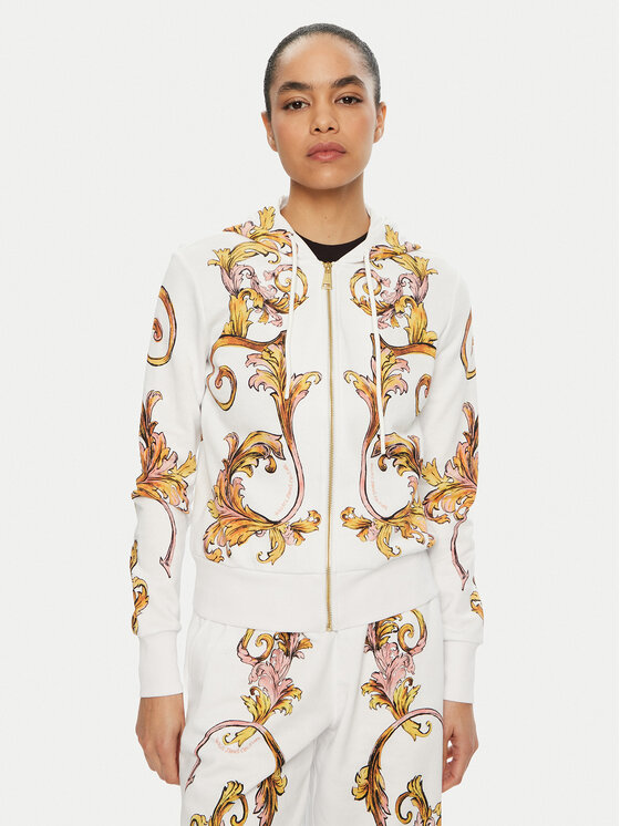 Versace Jeans Couture Versace Jeans Couture Суитшърт 78HAI3P6 Бял Regular Fit