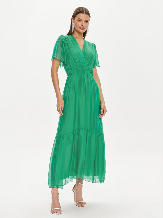 Haveone Vestito estivo AFF-L013 Verde Regular Fit, taglia : XS