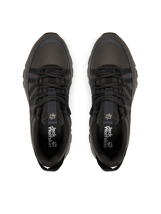 Jack Wolfskin Jack Wolfskin Παπούτσια πεζοπορίας Wild Hike Texapore Low M A65581 6156 Μαύρο