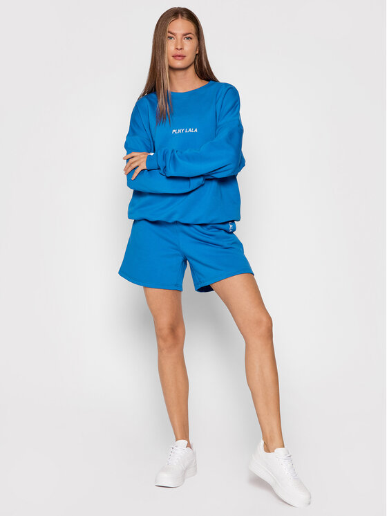 Felpa Flora PL-BL-FO-00022 Blu Oversize