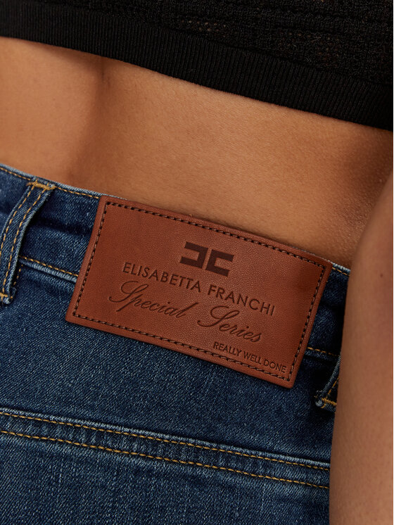 Elisabetta Franchi Elisabetta Franchi Jeansy PJ-68S-46E2-V320 Granatowy Skinny Fit