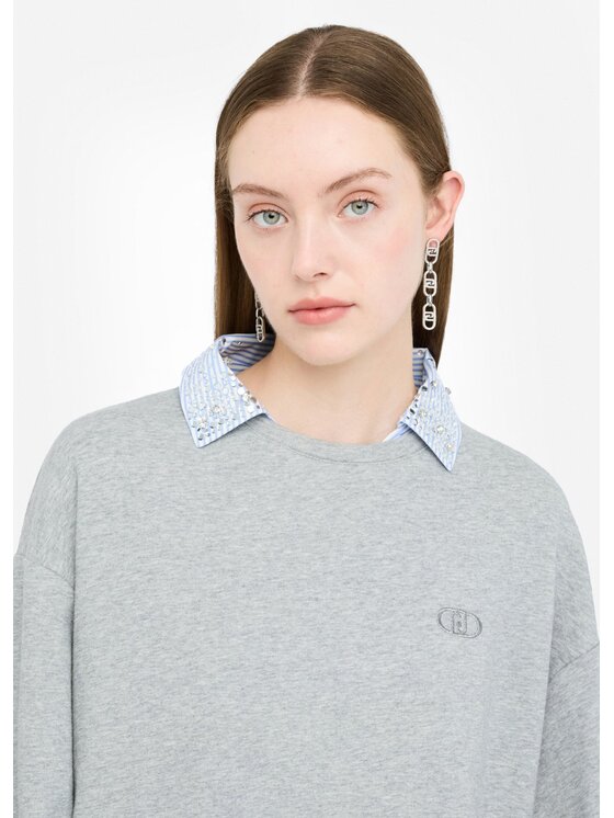 Liu Jo Liu Jo Felpa UF5254F087303658 Grigio Regular Fit