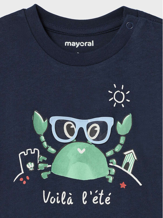 Mayoral Mayoral T-krekls 1026 Tumši zils Regular Fit