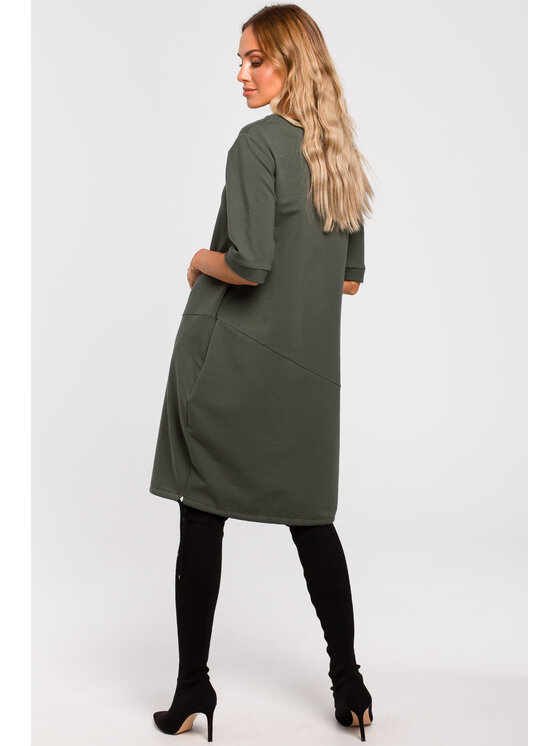 Made of Emotion Made of Emotion Každodenní šaty M451 Zelená Comfortable Fit
