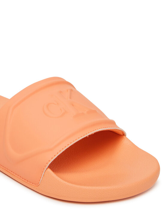 Calvin Klein Jeans Calvin Klein Jeans Flip flop Slide Pu Hf Mg YW0YW01879 Portocaliu
