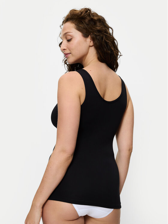 Triumph Triumph Top Sense Of Modal 10224796 Czarny Slim Fit