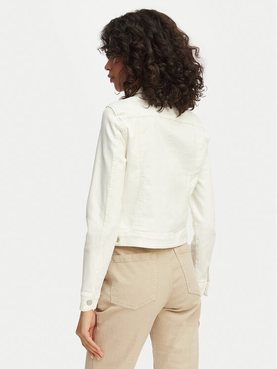 Vero Moda Vero Moda Džínsová bunda Wild 10284492 Krémová Regular Fit