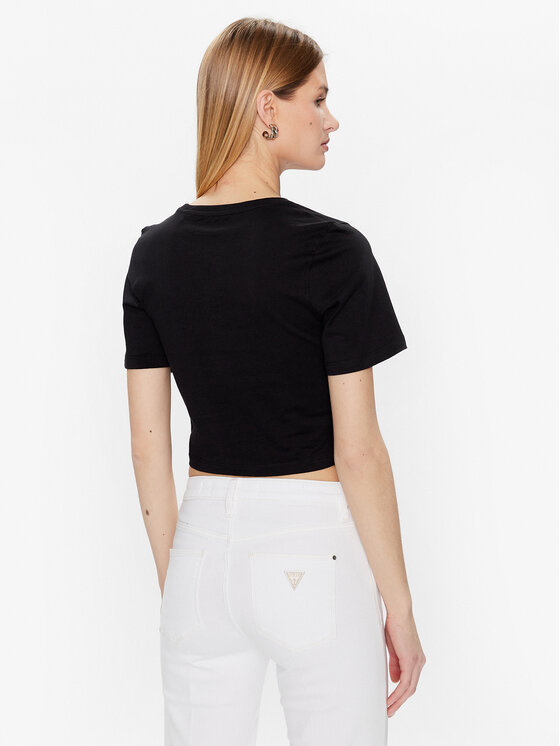 Guess Guess T-Shirt Piercing W3GI23 JA914 Černá Boxy Fit