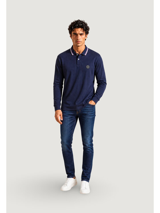 Armani Exchange Armani Exchange Polo XM003427 AF13026 Niebieski Casual Fit