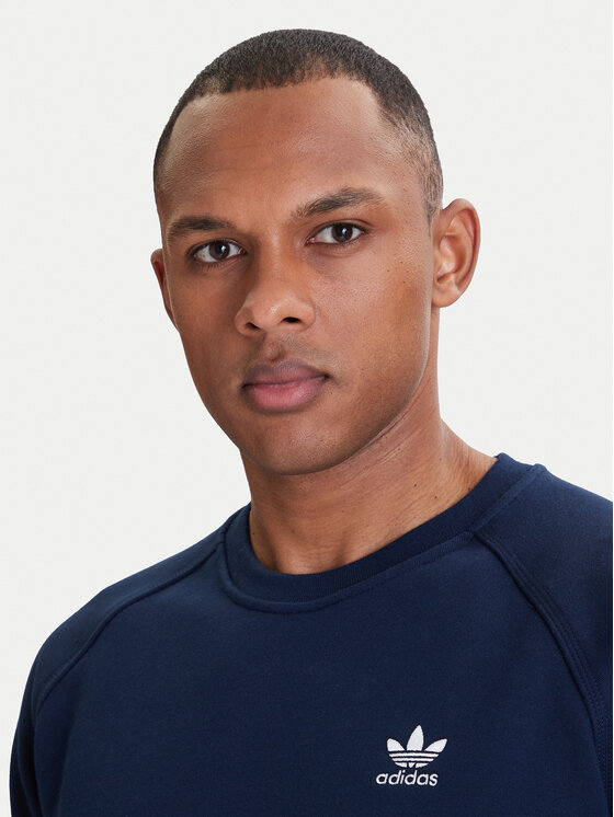 adidas adidas Majica dugih rukava Trefoil Essentials IY4935 Tamnoplava Regular Fit