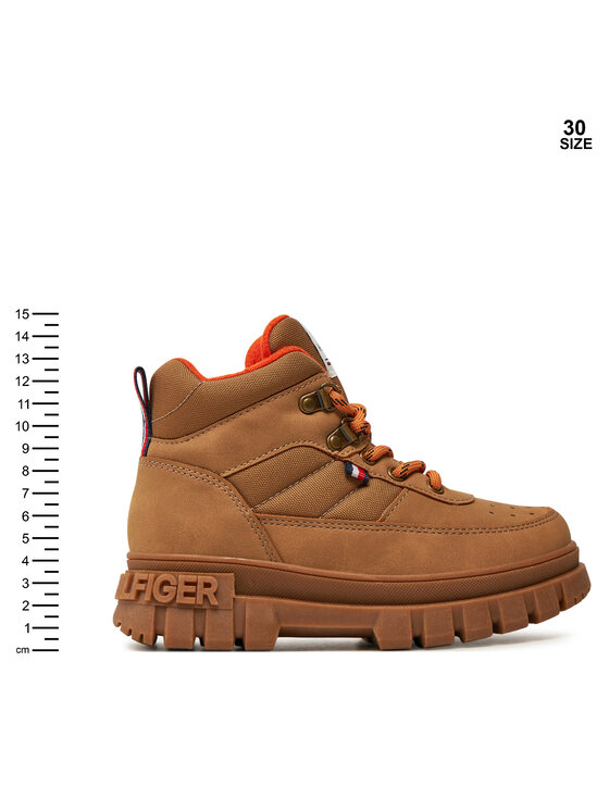 Tommy Hilfiger Tommy Hilfiger Gležnjarji Lace-Up Bootie T3X5-33707-1492 M Rjava