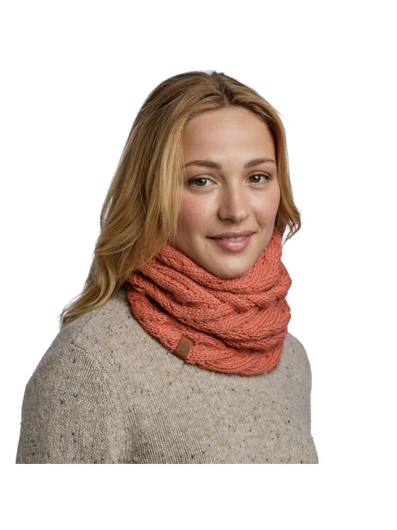 Buff Buff Scaldacollo Buff Caryn Knitted Fleece Neckwarmer Rosso