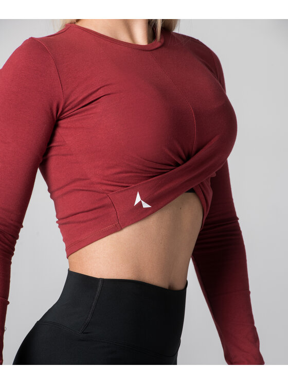 Carpatree Carpatree Top TopGaia Bordowy Fitted Fit