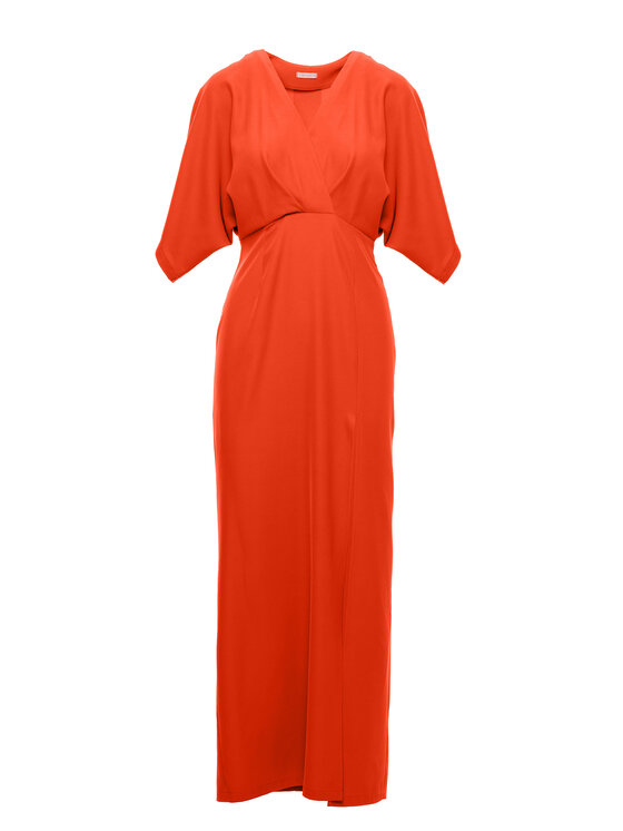 Makover Makover Vestito da giorno K163 Arancione Regular Fit