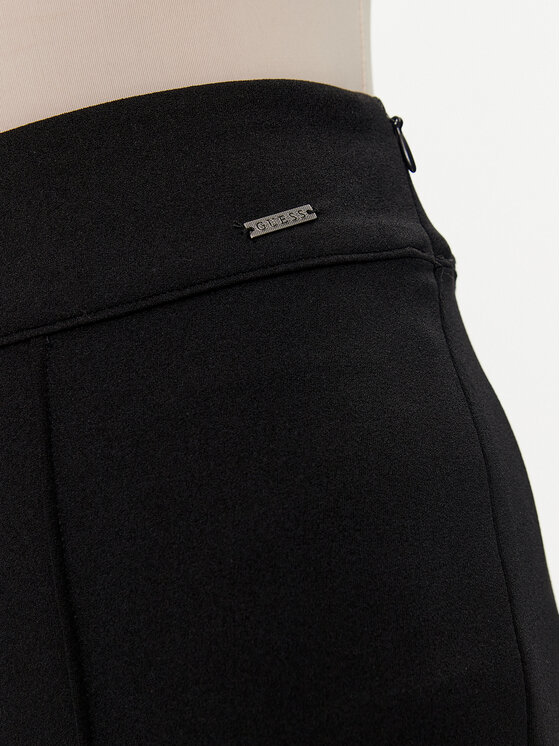 Guess Guess Kalhoty z materiálu W4YB01 KCBO2 Černá Slim Fit