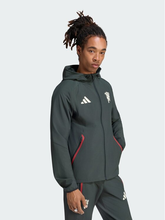 adidas adidas Wiatrówka 172026 Zielony Slim Fit
