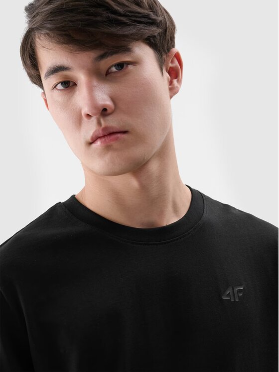 4F 4F Longsleeve 4FWMM00TLONM432-20S Czarny Regular Fit