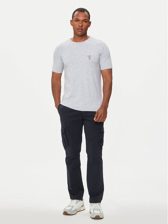 Aeronautica Militare Aeronautica Militare T-Shirt AM1UTI001 Grau Regular Fit