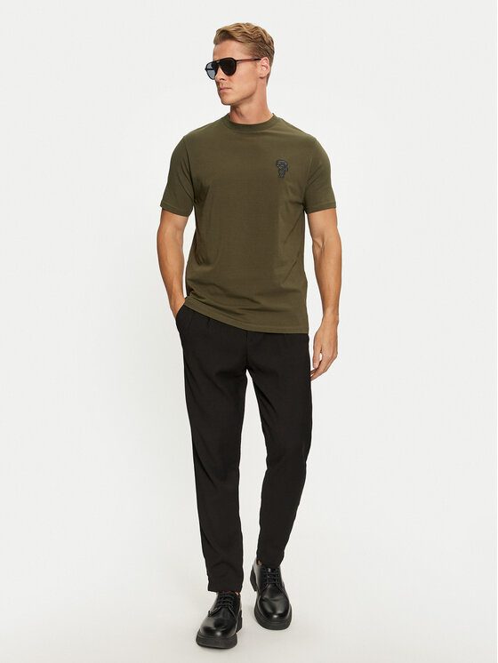 KARL LAGERFELD KARL LAGERFELD T-shirt 755082 544221 Zelena Regular Fit