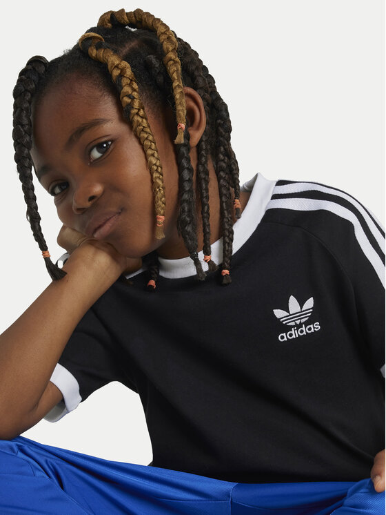 adidas adidas Majica adicolor Trefoil IY2389 Črna Regular Fit