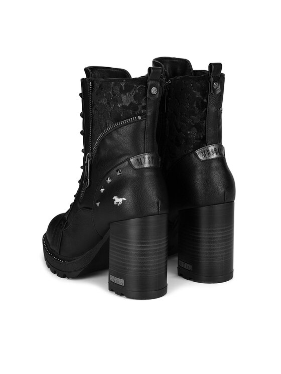 Mustang Mustang Schnürschuhe 1505-503-9 Schwarz