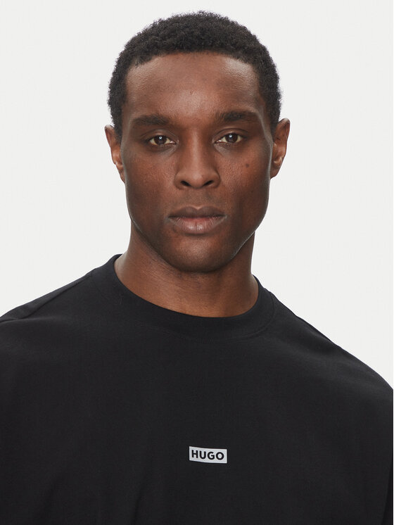 HUGO HUGO Тишърт Nalono 50509776 Черен Loose Fit