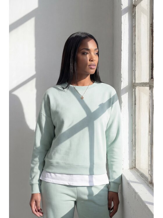 FIGL FIGL Tepláková súprava M1315 Zelená Straight Fit