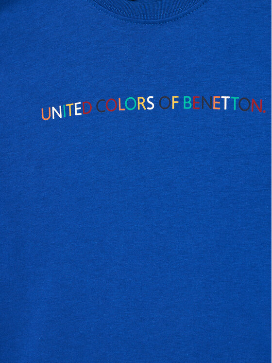 United Colors Of Benetton United Colors Of Benetton T-Shirt 3I1XC10JL Niebieski Regular Fit