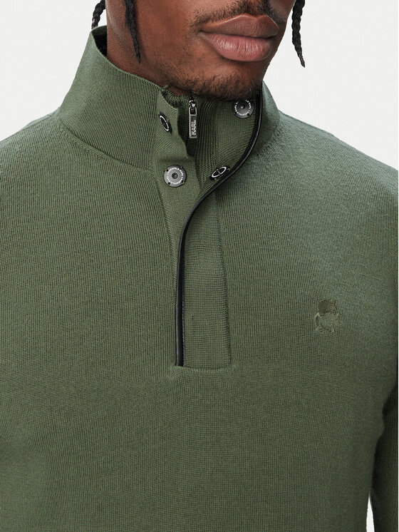 KARL LAGERFELD KARL LAGERFELD Sweter 655005 564399 Zielony Regular Fit