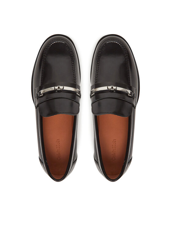 Calvin Klein Calvin Klein Półbuty Moc Loafer W/Ml - Lth HW0HW02342 Czarny